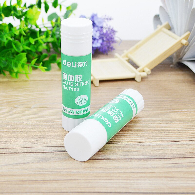 Deli, papelería escolar y de oficina, viscosidad, buen deslizamiento, secado, adhesivo de papel Deli 9G, pegamento sólido PVA para suministros de cola escolar