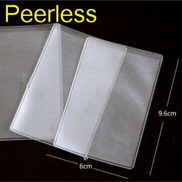 Peerless 10 stk 9.6 x 6cm støvtætte klare kortholder blød plast kreditkortbeskyttere forretningskort dækning id indehavere