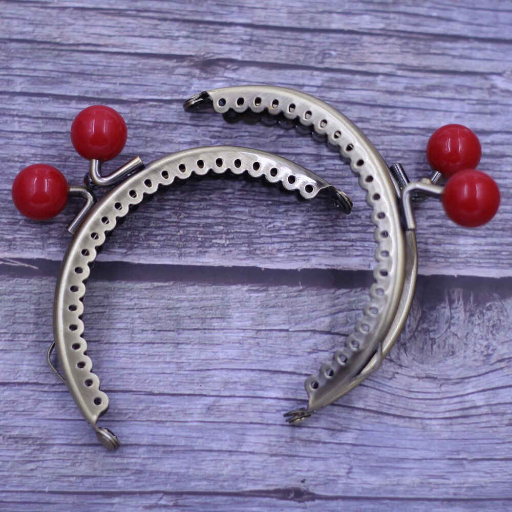 Resina redonda cabeça arco do laço de lótus retângulo quadro beijo fecho bloqueio alça metal bolsa bolsa carteira diy acessórios 6 estilos