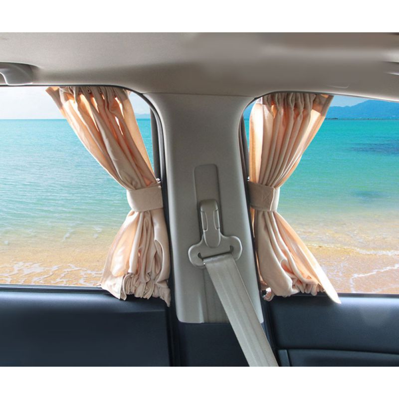 2 stk bil sidevindu solskjerming gardiner bil styling 50*47cm auto gardin solskjerm persienner deksel