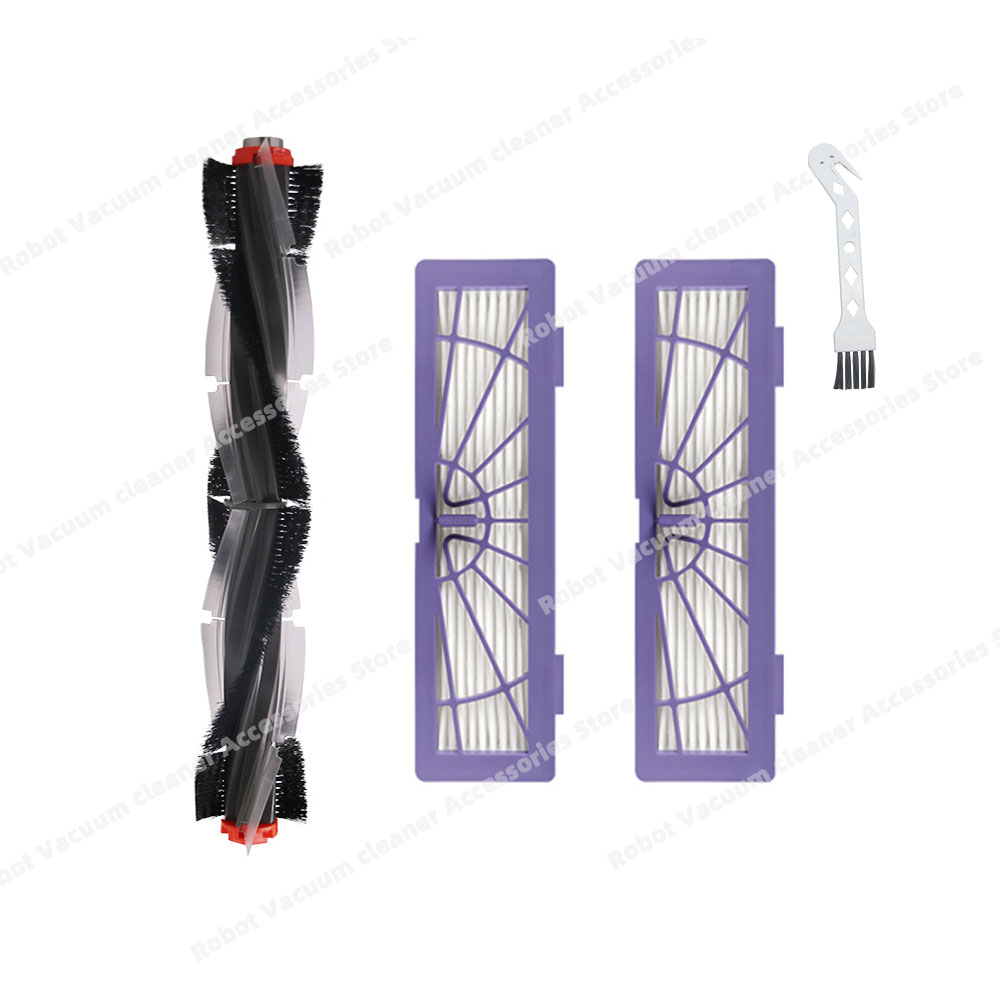 For Neato XV-11, XV-12, XV-14, XV-15, XV-21, XV-25, XV Signature Series Vacuum Cleaner Roller Main Brush Hepa Filter Parts Spare: Burgundy