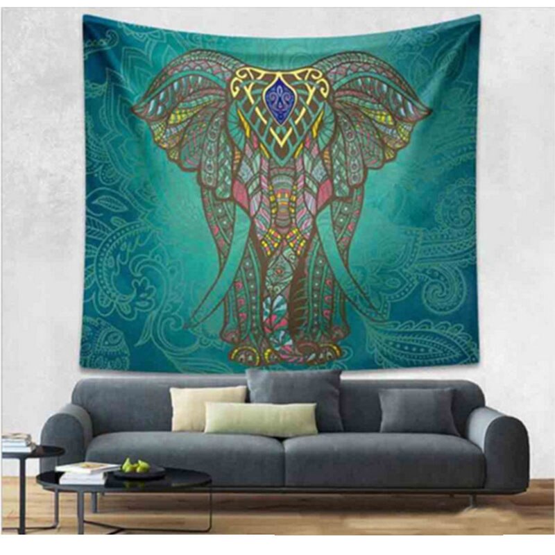 150*210cm Large Mandala Indian Beach Mat Polyester Thin Blanket Tapestry Wall Hanging Bohemian Yoga Shawl Mat Blankets: Gold