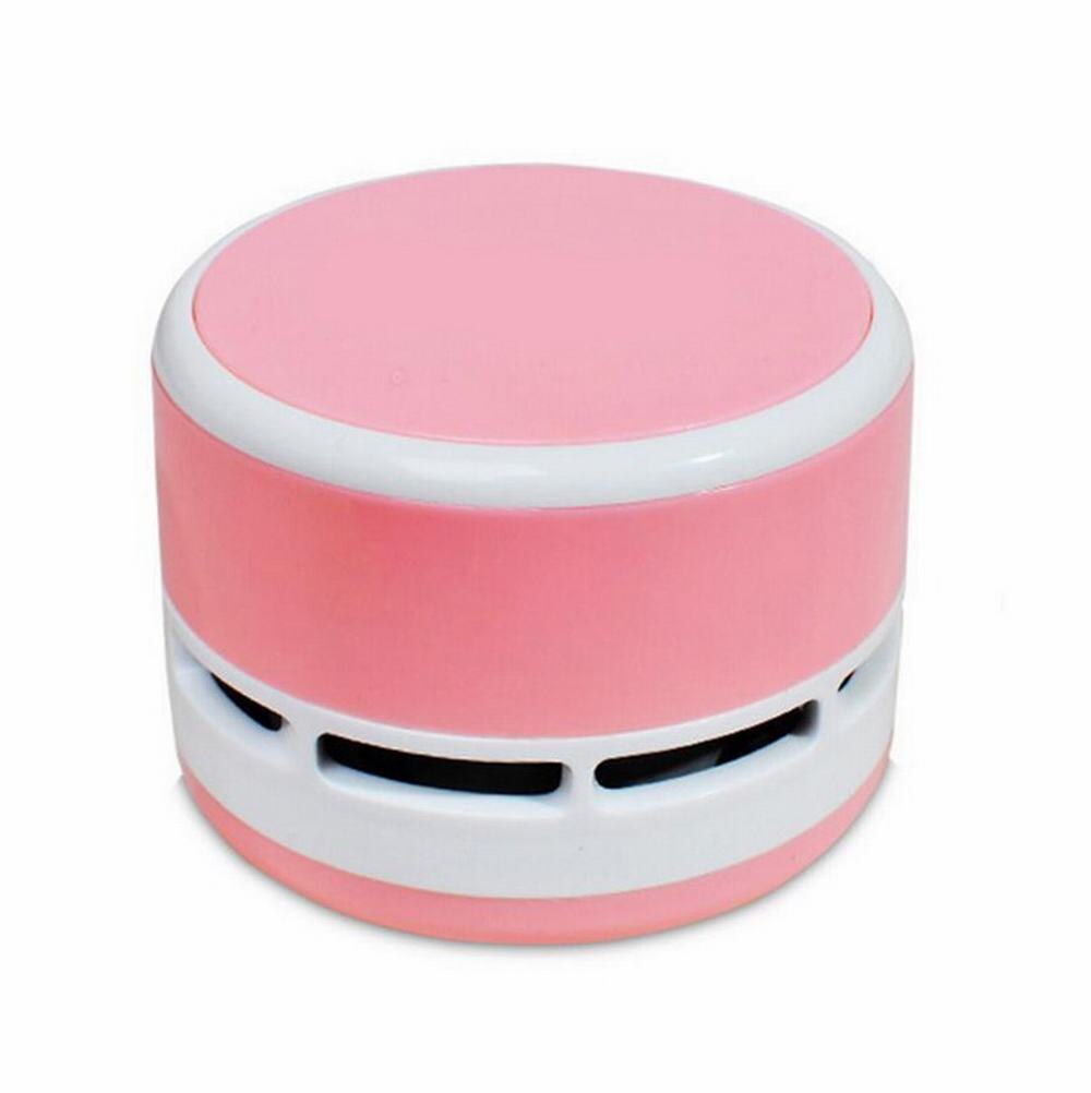 Minidammsugare användbar stationär liten storlek rena rester maskin bärbar dator tangentbord dammsamlare för bärbar dator: Rosa