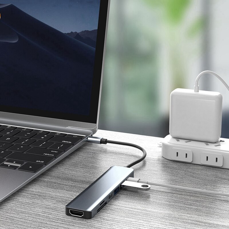 Type C to HDMI-Compatible 4K USB-C 3.0 Adapter Hub for Samsung S20 Dex Huawei P30 Dock Xiaomi 10 Projector TV