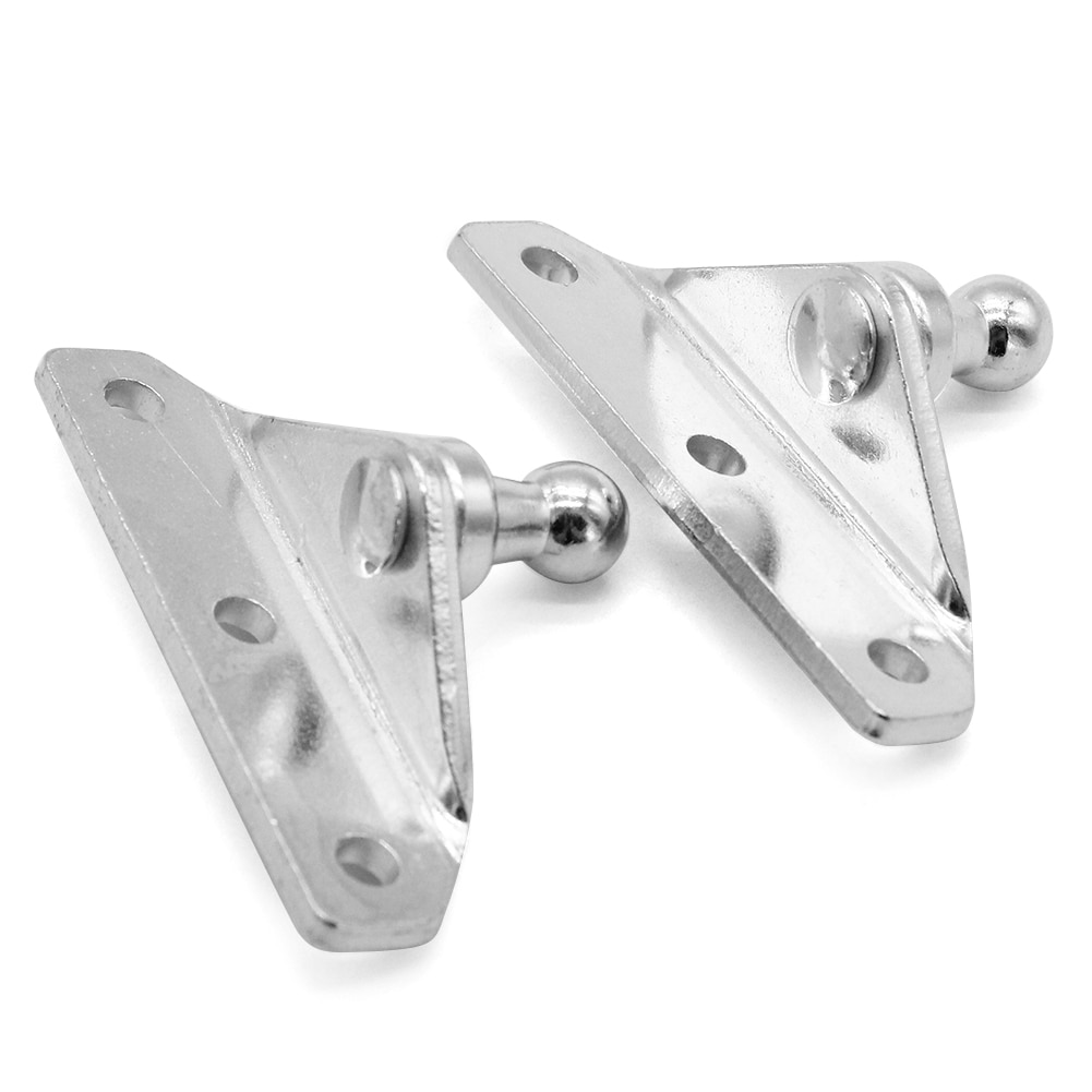 2pcs 10mm Struts Ball Ended Bolt Bonnet Hatch Steel Ball Stud Brackets for Gas Prop Strut Spring RV Camper Home Shop