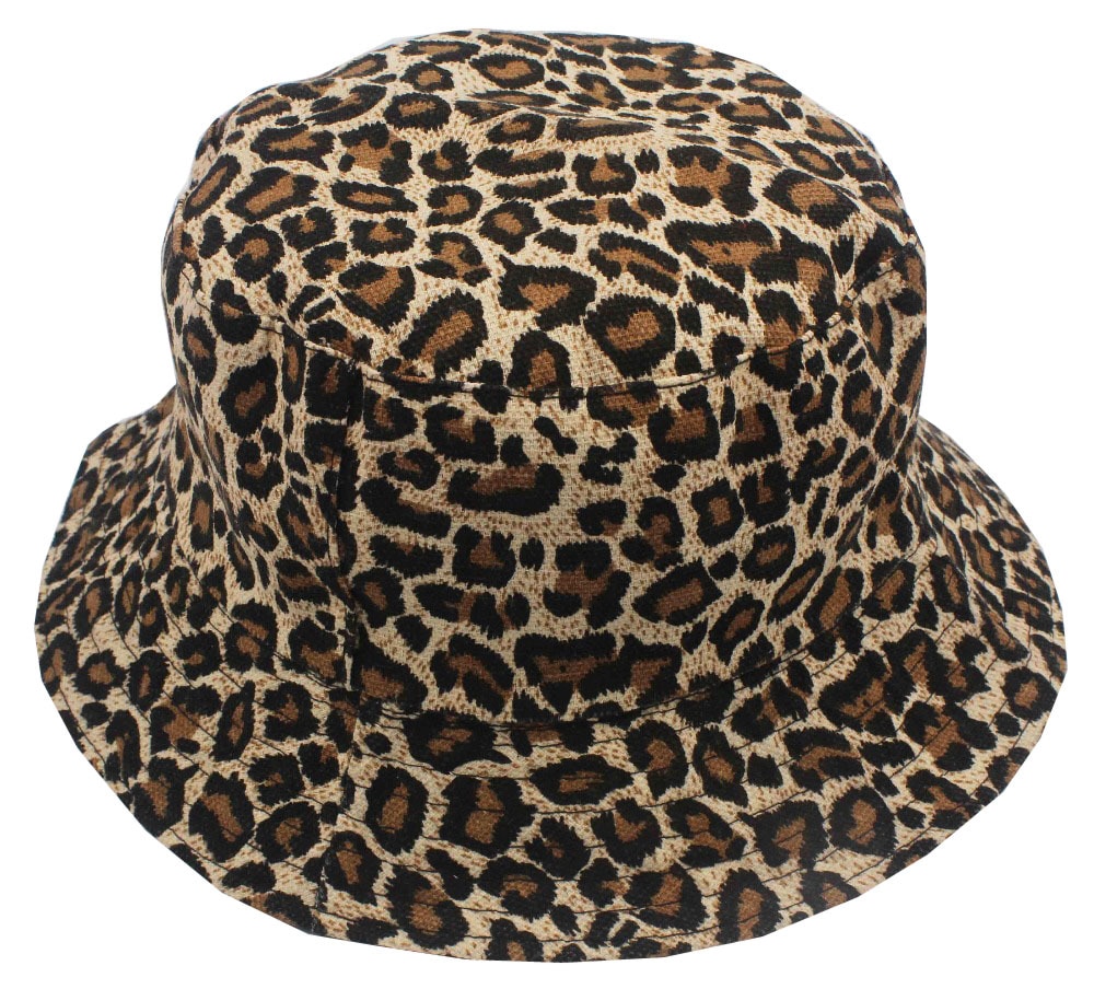 Foxmother Mode Zomer Leopard Animal Gedrukt Emmer Hoeden Vissen Cap Vrouwen Mannen