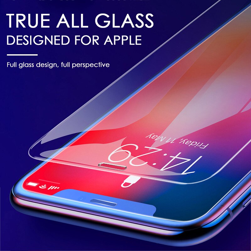 3Pcs Schutz Glas auf Für iPhone XR X 11 Pro Max XS Max Gehärtetem Glas Für iPhone 7 8 6 6s Plus 5 5s SE Screen Protector