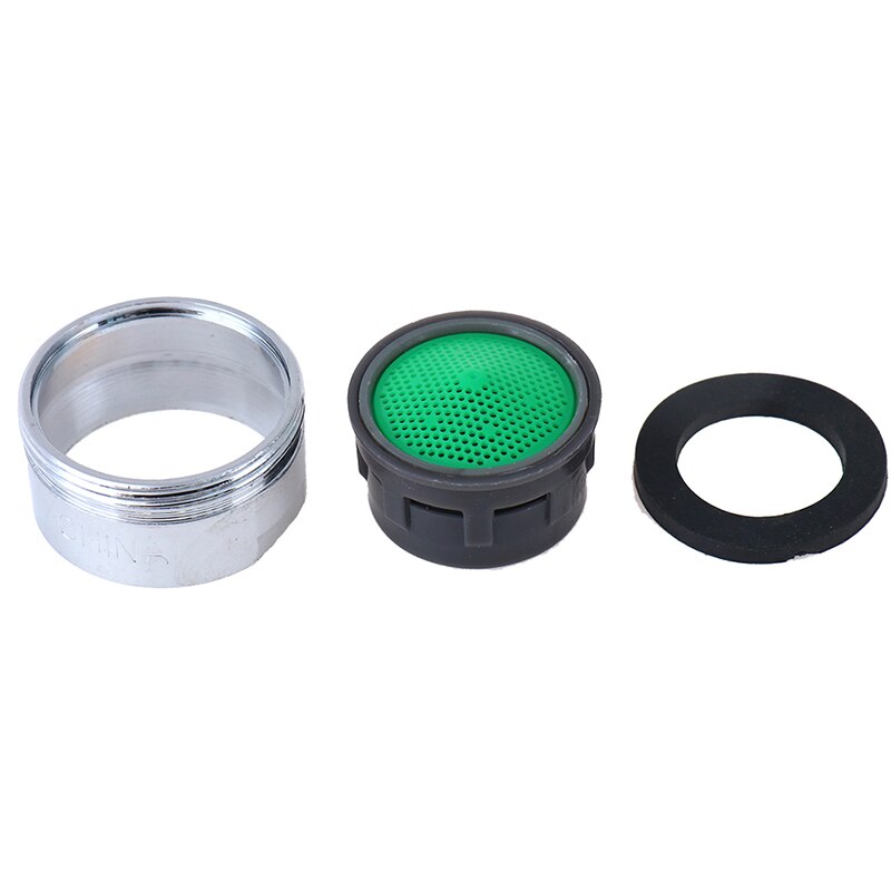 Adaptateur de filtre à eau, robinet économiseur d'eau argenté, aérateur de robinet, purificateur d'eau, buse de filtre avec rondelle en caoutchouc, accessoires de cuisine