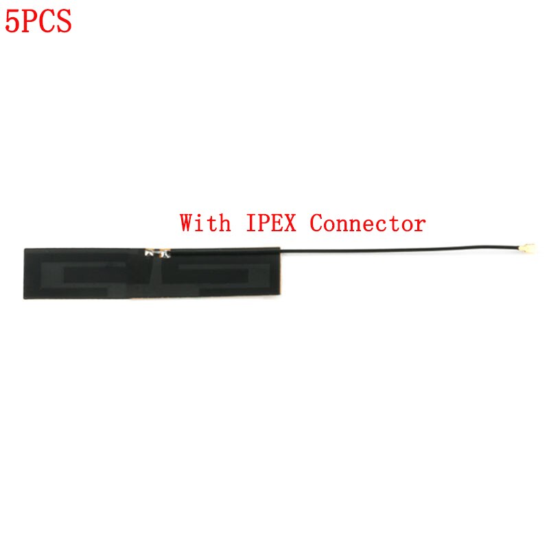Antena interna GSM GPRS 2G 3G 4G LTE 8dbi FPC conector 80*22mm módem inalámbrico aéreo de 8cm de largo conector IPEX, 1 unidad, 10 Uds.: With IPEX Connector / 10 pcs