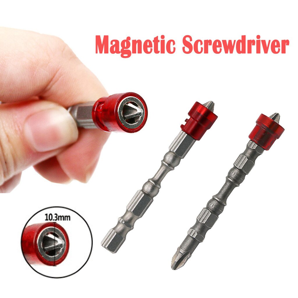 65mm Anti-Slip Electric Hex Magnetic Screwdriver S2 PH2 Single Head Bit Tool Home improvement Hand Tools #30