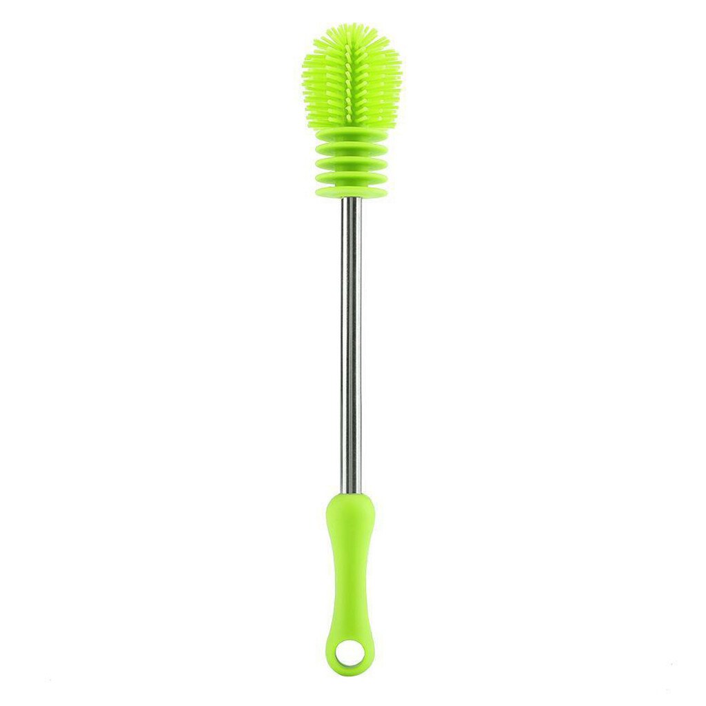 Limpiador de cocina de silicona para limpieza de botellas, cepillos de limpieza, cepillos de limpieza, cepillos de vidrio # Y5: B