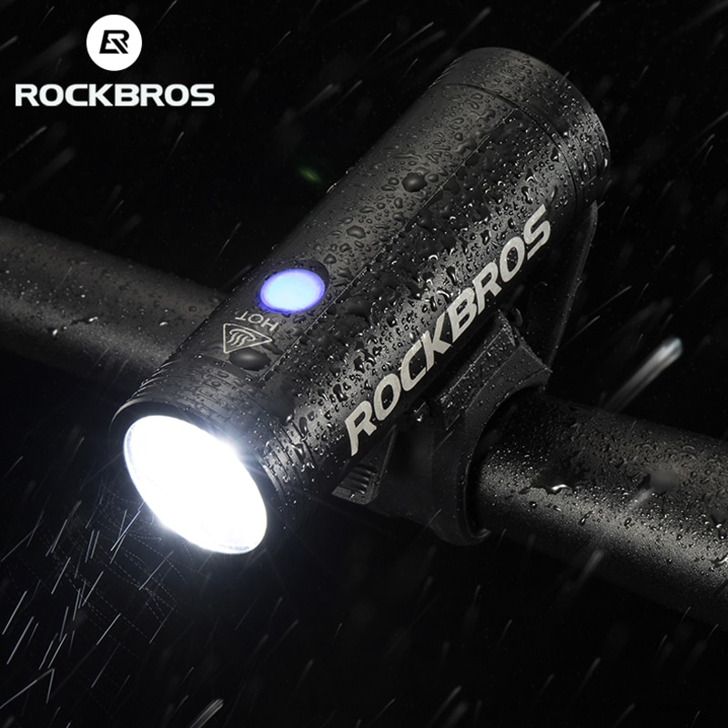 ROCKBROS 800 Lumen Bike Headlight High Power Bicycle Handlebar Front Lamp Waterproof Rechargeable LED Flashlight Cycling Light
