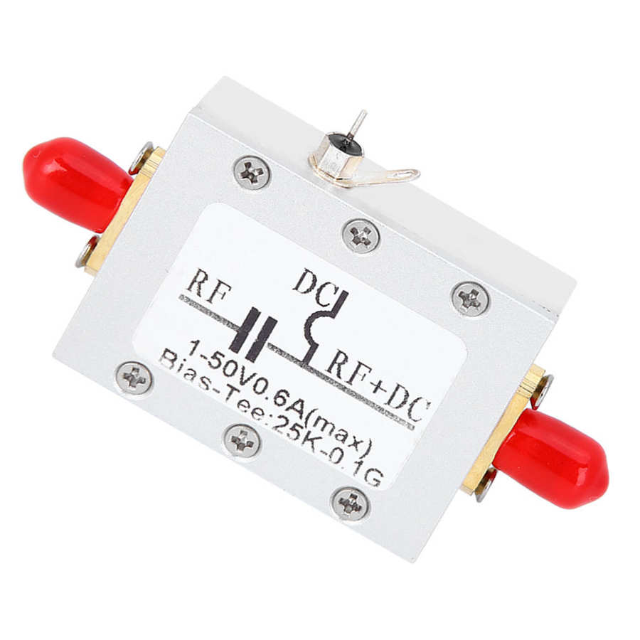 RF Broadband Module DC Blocker Module Coaxial Feed Low Insertion Loss 25K 100MHz HF AM RF Biaser