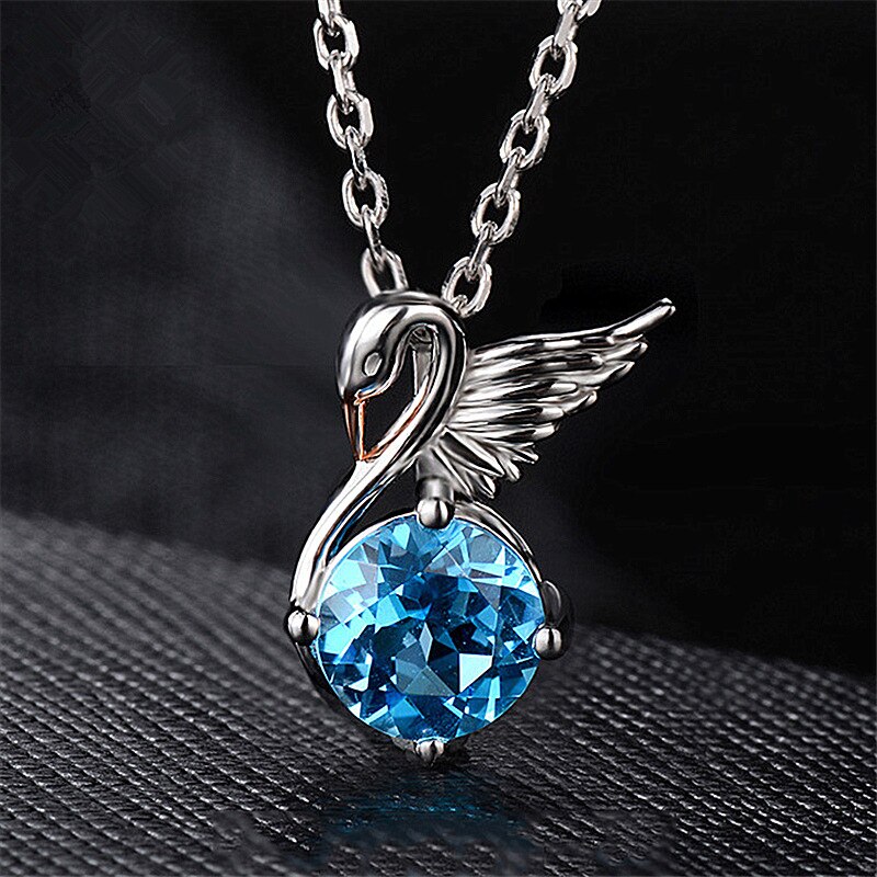 Inkomen Dames Zwaan Ketting Elegante Noble Angel Gans Geluk Guardian Hanger Meisje Premium