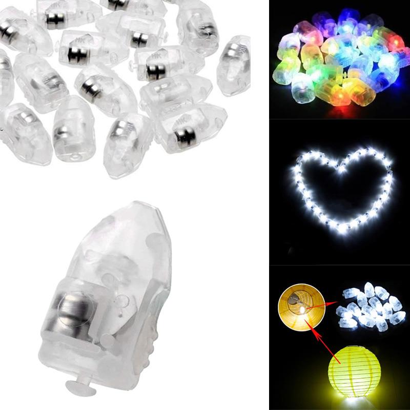 10 stk universell ledet ballonglampe for papirlykt bryllupsdekorasjon