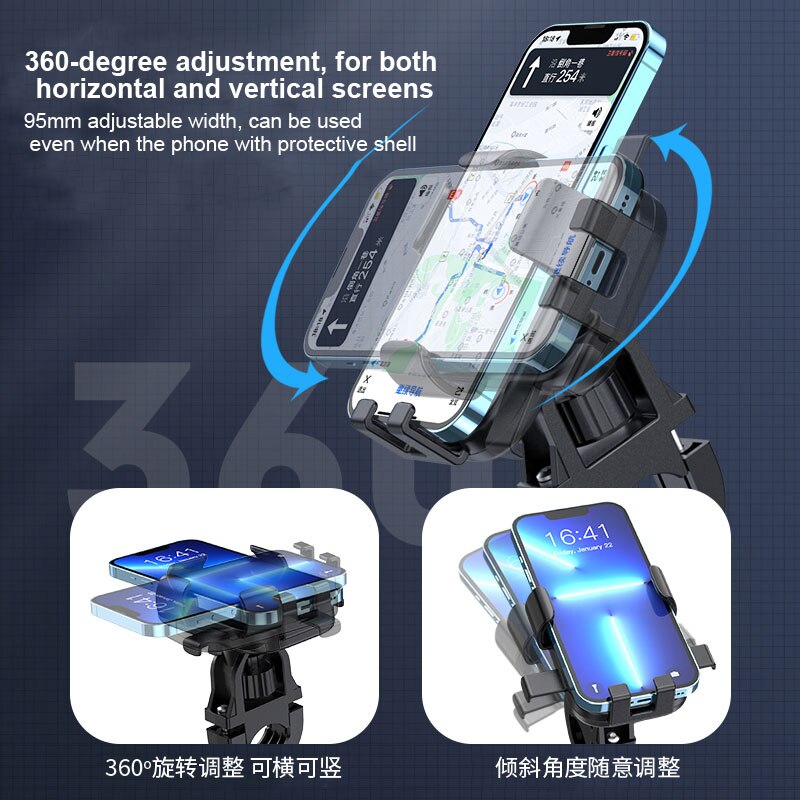 Soporte de teléfono móvil para motocicleta, X-TIGER de Material ABS, para bicicleta eléctrica
