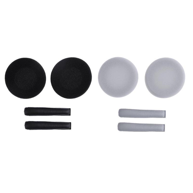 1 Paar Vervanging Oorkussen Met Hoofdband Kussens Zwart/Wit Voor Sennheiser PX100 PX200 PX80 Hoofdtelefoon Headsets