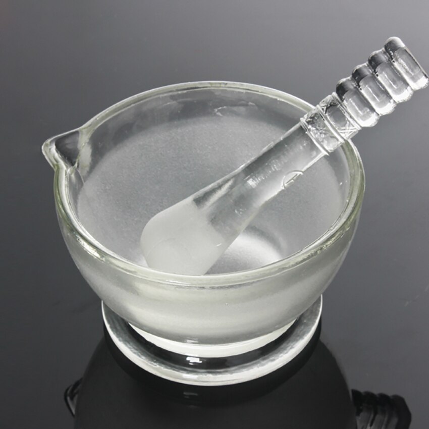 1pcs diâmetro do laboratório 90mm vidro almofariz e pilão de vidro tigela de argamassa alho pugging pot para casa restaurante