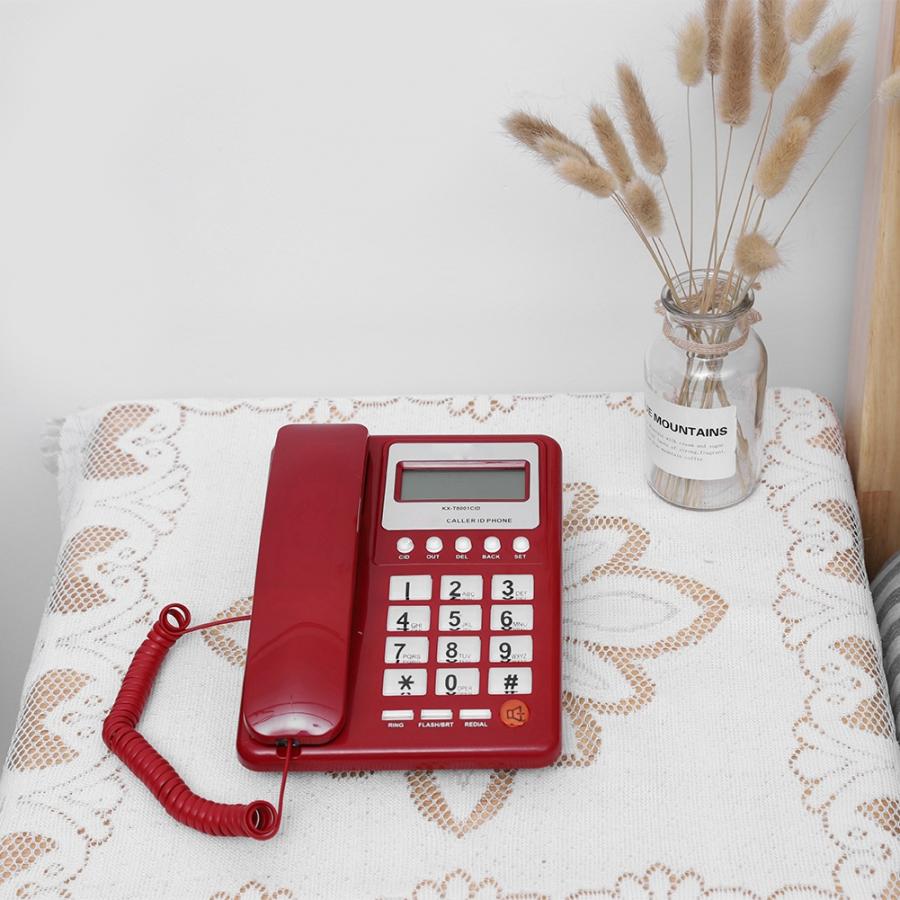 KX-T800 Telephone Home Hotel Wired Corded Telephone Desktop Phone Office Landline Fixed Telephone Caller ID