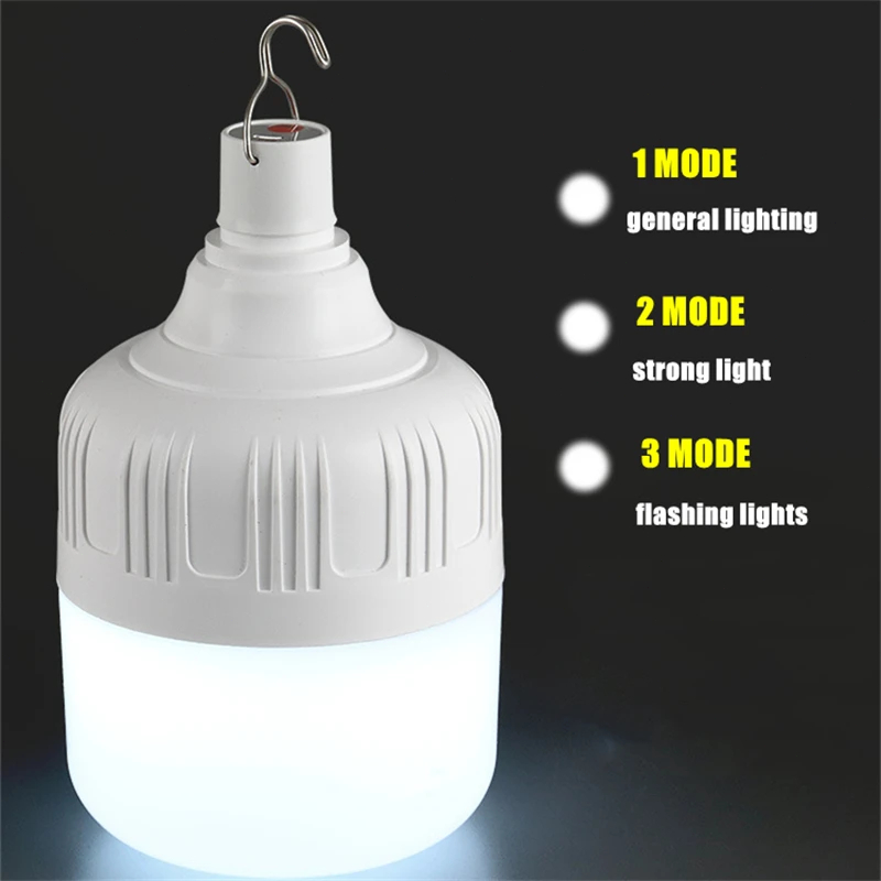 Outdoor Draagbare LED Verlichting USB Oplaadbare Camping LED Licht 20W 40W 80W 100W Waterdichte Lamp noodlantaarns LED Lamp