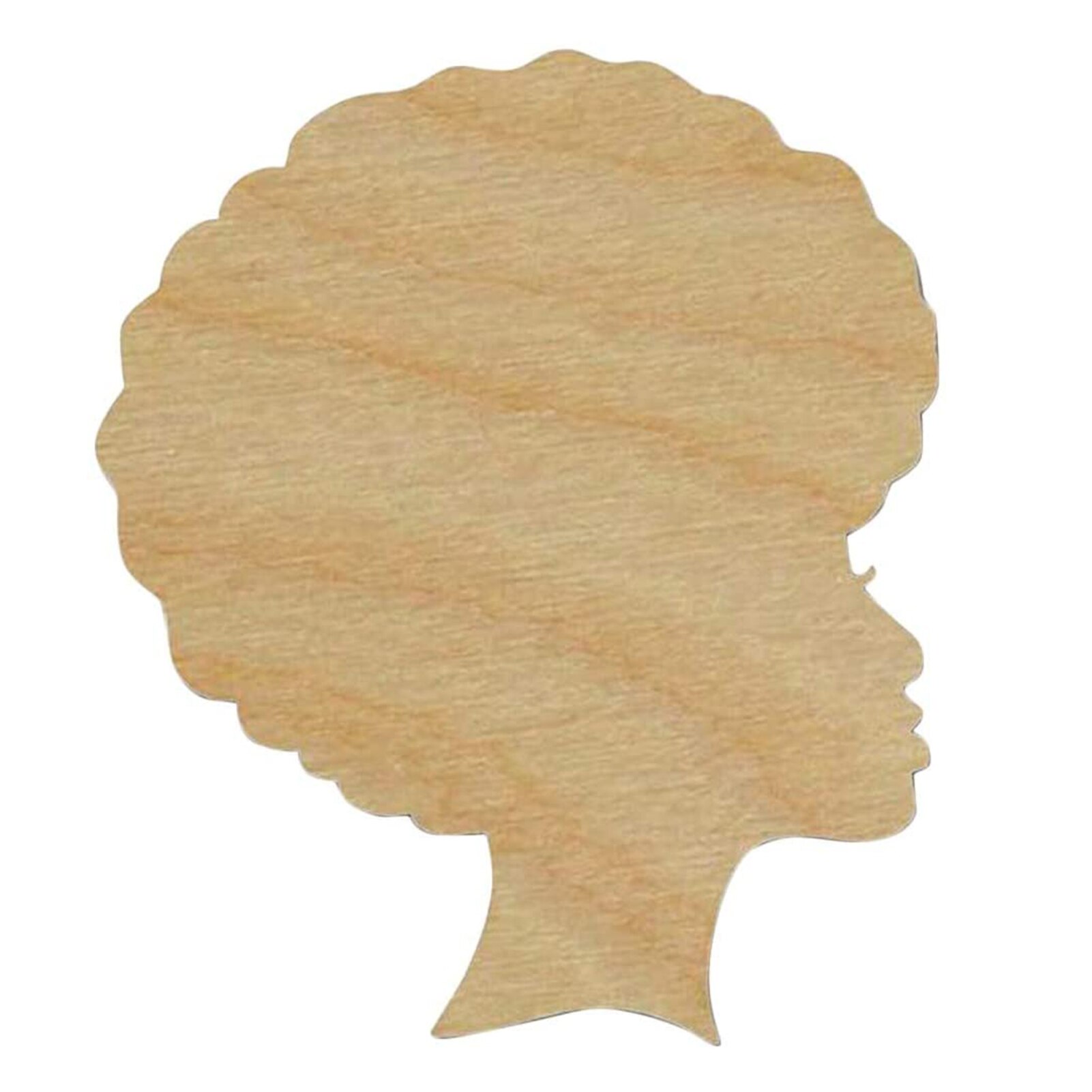 DIY For Front Door Wooden Crafts Template Pendant Woman Head Shape Living Room Mother's Day Wooden DIY Chips