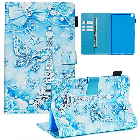 Tablet Case for Samsung Galaxy Tab A 8.0 SM-T290 SM-T295 - Leather with Animal Print & Shockproof TPU Back: YB-A10