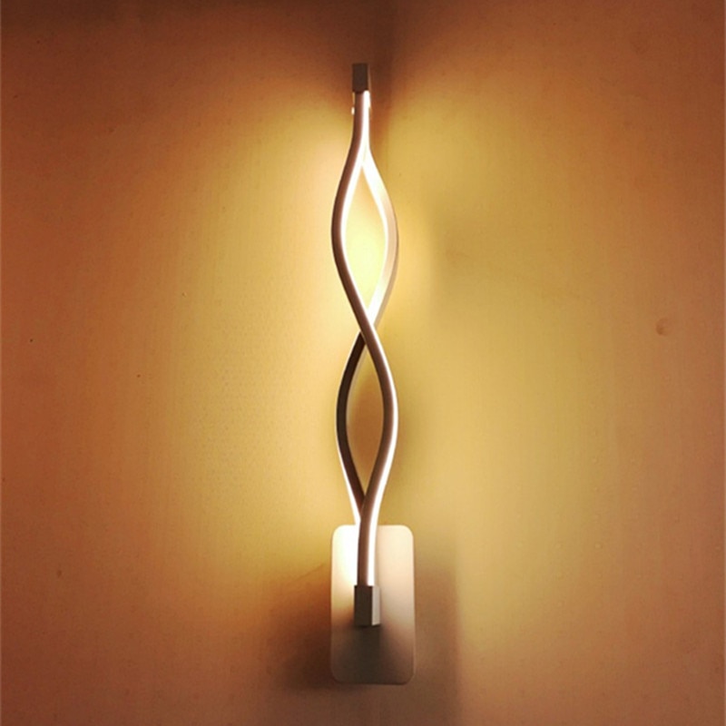 YIYANG Lampada LED Moderne Wand Licht Spiegel Lampe Leuchte Welle Acryl LED Weiß Lampe Wohnzimmer Esszimmer Flur Beleuchtung Luces
