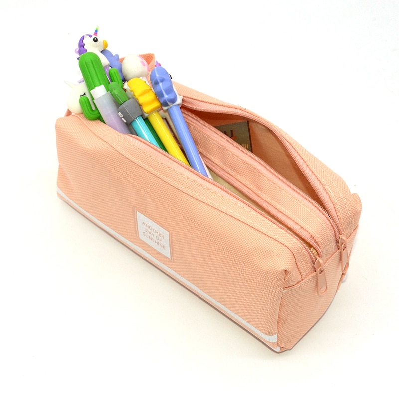 Hoge capaciteit etui Double layer schoolbenodigdheden Kawaii estuche escolar trousse scolaire stylo kalem kutusu