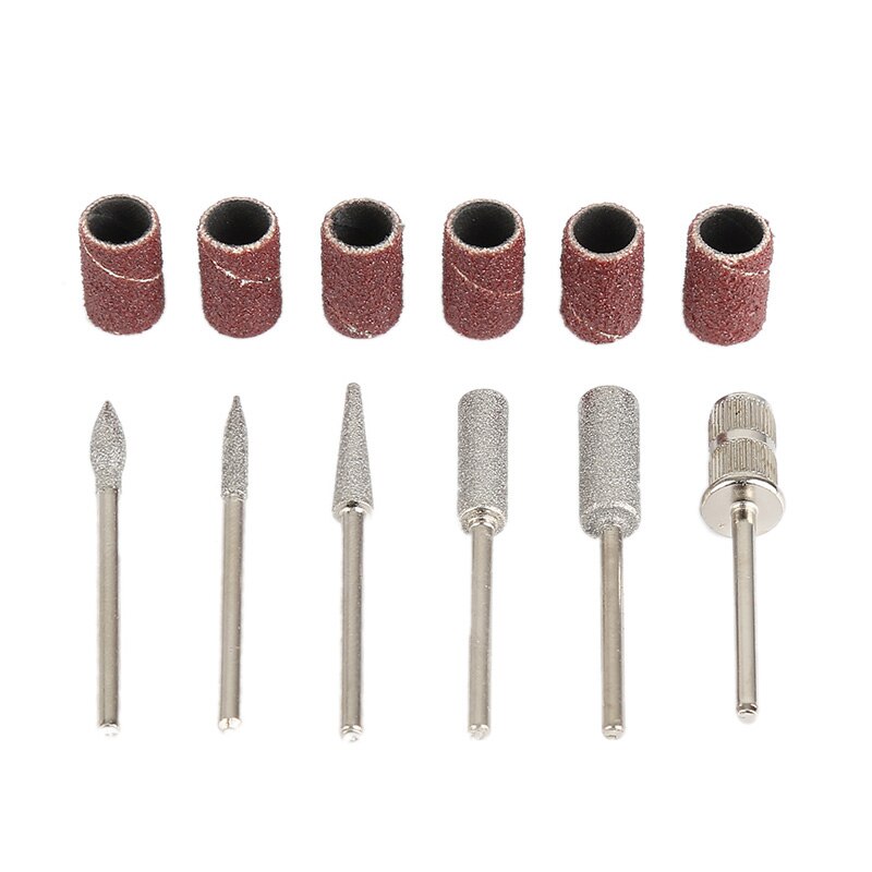 1Set Electric Nail Drill Machine Kit Pedicure Nail File Nail Tools 6 Bits Drill Nail Drill Machine Equipment TSLM1