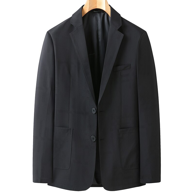 Size 8XL 7XL 6XL 2022 Herfst Klassieke Effen Kleur Blazer Mannen Pak Jas Toevallige Losse Heren blazers: Black / 5XL