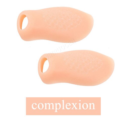 2Pcs Silicone Small toe Separator Bunion Splint Small Valgus Orthosis Correction Overlapping Spreader Foot Protector Inserts: Complexion