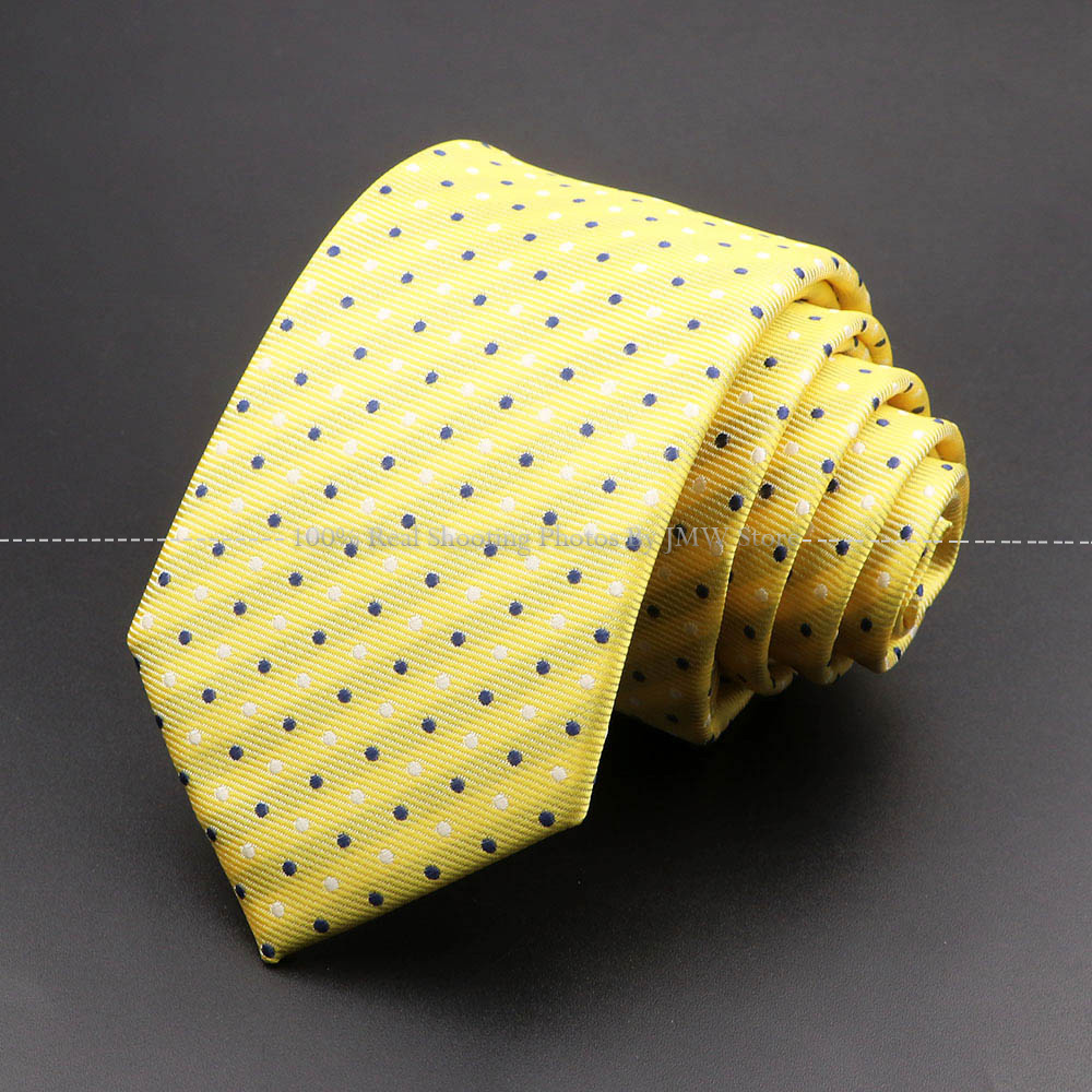 mariage hommes cravate violet bleu solide rayé Plaid points cravates directe marié col accessoires: Marron