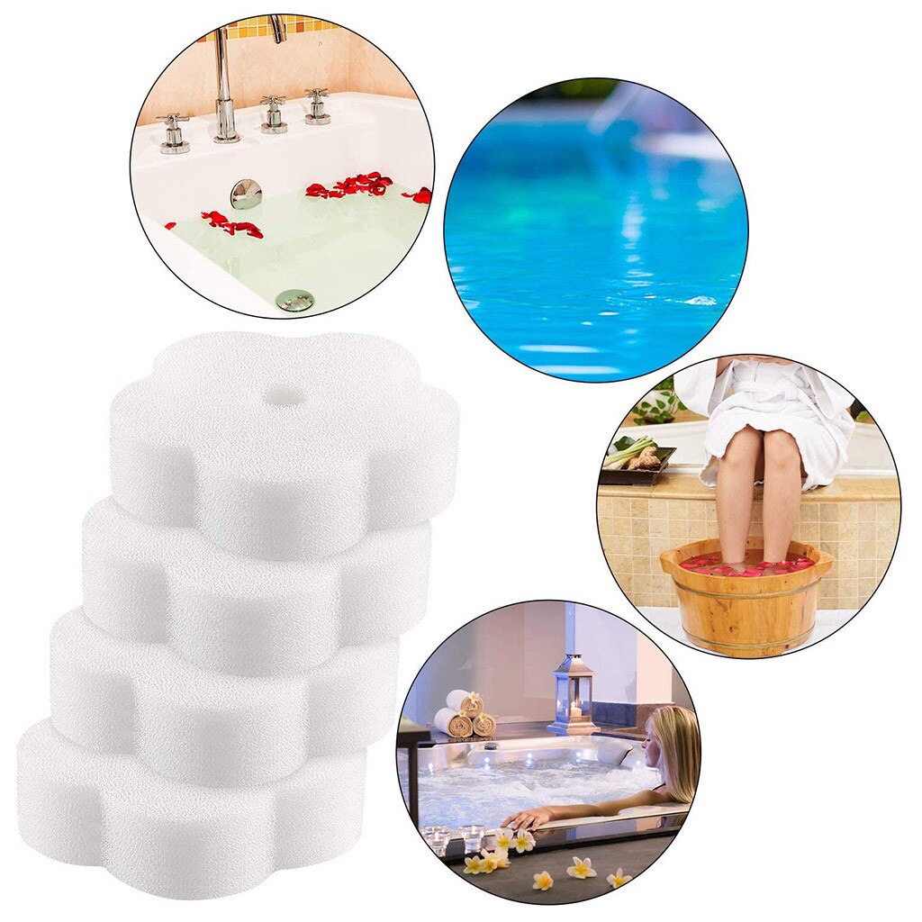 10PCS Oil Absorbing Sponge Swimming Pool Tub Spa Absorb Sludge Dirt Scum Reusable Washable Sponge