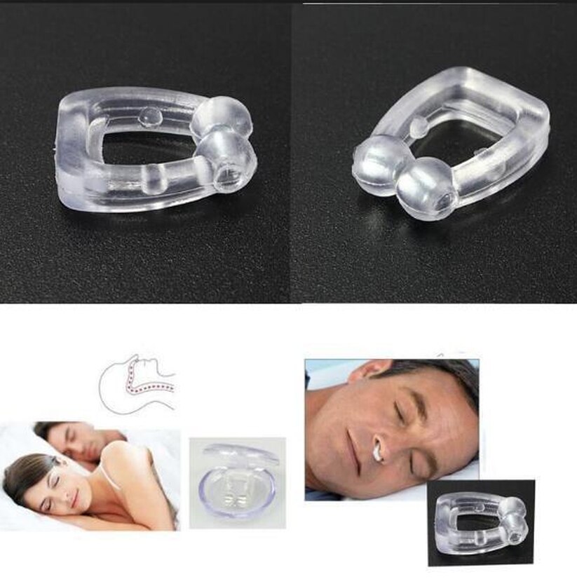 1ps Silicone Magnet Nose Clip Stop Snoring Anti Snore Device Sleeping Aid Apnea Guard Night Device Squeeze Toys