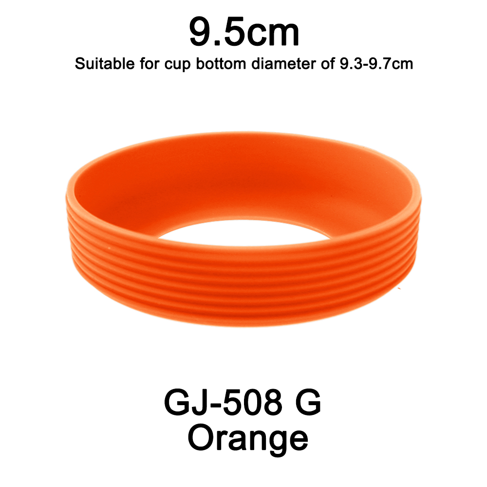 1pc diâmetro 9.5cm 24g rosqueado copo de silicone macio capa inferior resistente ao desgaste anel manga anti deslizamento boa dureza elástica: vinho