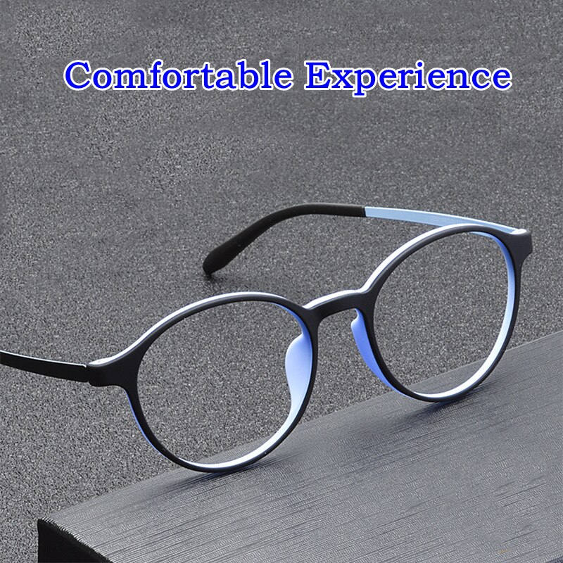 Męskie i damskie okrągłe okulary Retro rama Ultralight Titanium Alloy okulary dla osób z krótkowzrocznością okulary korekcyjne optyczne ramki 3050