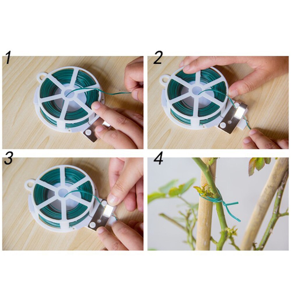 Tuin Twistties Wire Tuinieren Wijnstok Klimmen Planten Vaste Buckl Gplant Ondersteuning Ringen Ondersteuning Strawber Tie Wordt Geleverd Met Scharen