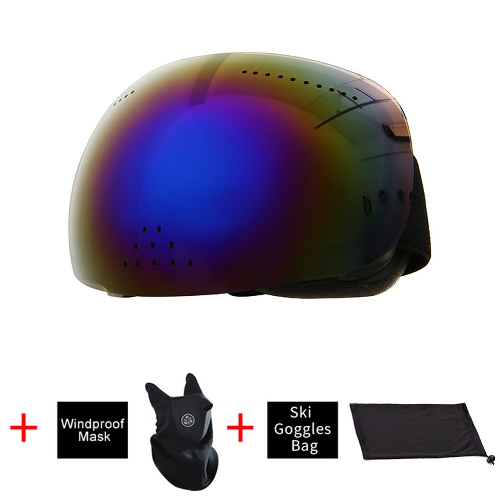Masques Et Lunettes De Ski Masque De Ski Unisexe Anti-buée Et UV400 - Compatible Lunettes De Vue - Pour Ski, Snowboard, Moto Lunettes Pour Casque Moto