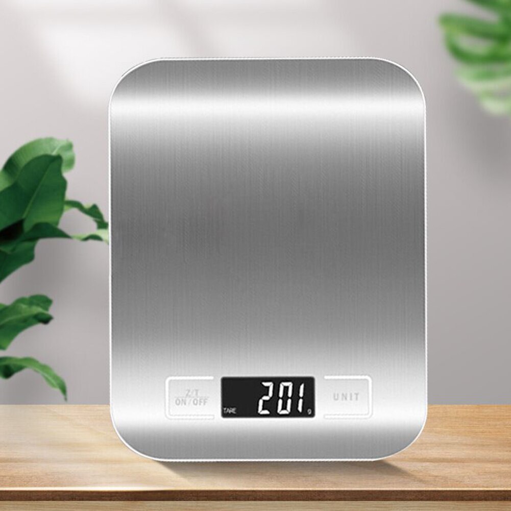 Digitale Lcd 10Kg Rvs Led Elektronische Weegschaal Keukenweegschaal Voedsel Dieet Postal Balance Meten Wegen Tool