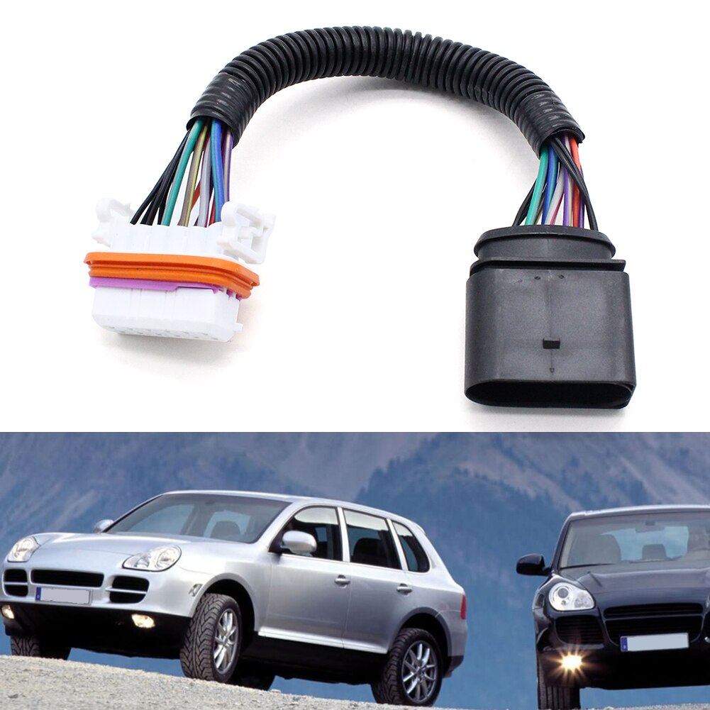 Xenon Hid Koplamp Bulb Kabelboom Voor Porsche Cayenne 955 631 239 11 Adapters Kabelboom Connector Relais 30*45*20Mm