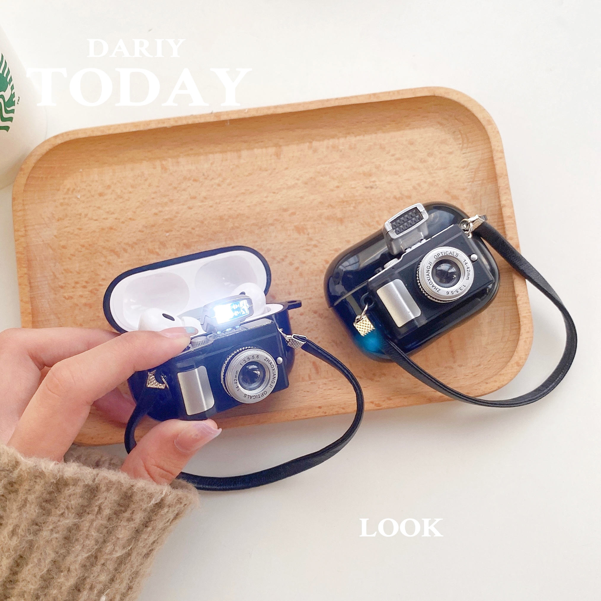 För airpods 4 kameralampa  up 3d hörlursfodral för airpods pro 2 fodral öronsnäcksfodral för airpods 3 fodral för airpods 2 1 fodral