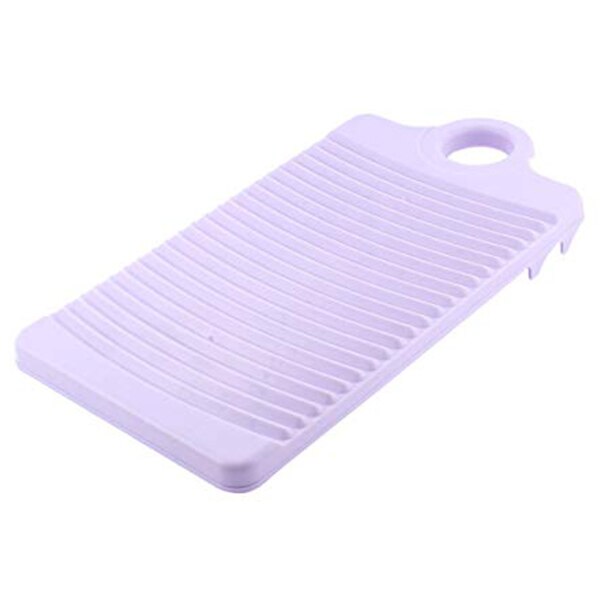 Plastic Washboard Clothes Washing Board 12.4 Inch Length Light Purple