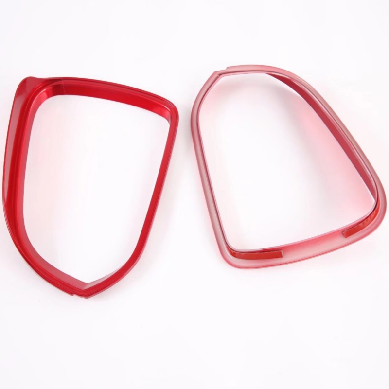 Para unidad Changan UNI-T -2023 ABS carbono negro rojo puerta lateral del coche espejo retrovisor/cubierta de ceja de lluvia embellecedor accesorios de coche: Plata