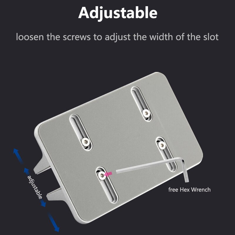 Til macbook air pro lodret stativ holder desktop justerbar metal aluminiumslegering computer notebook laptop holder tilbehør