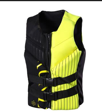 Surf giubbotto di salvataggio della gioventù maglia di vita 50-90 lbs super morbida maglia di vita x piccola vita all'aria aperta gilet trapuntato: black yellow / XL