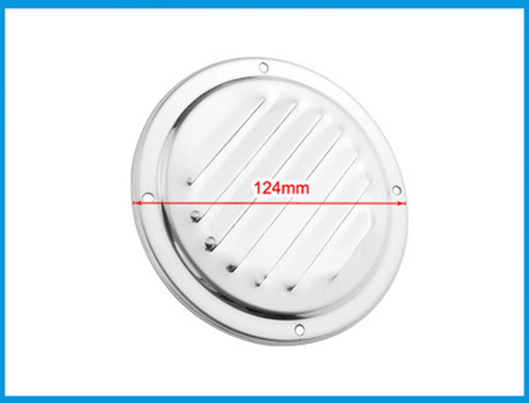 Stainless Steel 316 Boat Marine Round Air Vent Louver Vent Grille Ventilation Louvered Ventilator Grill Cover
