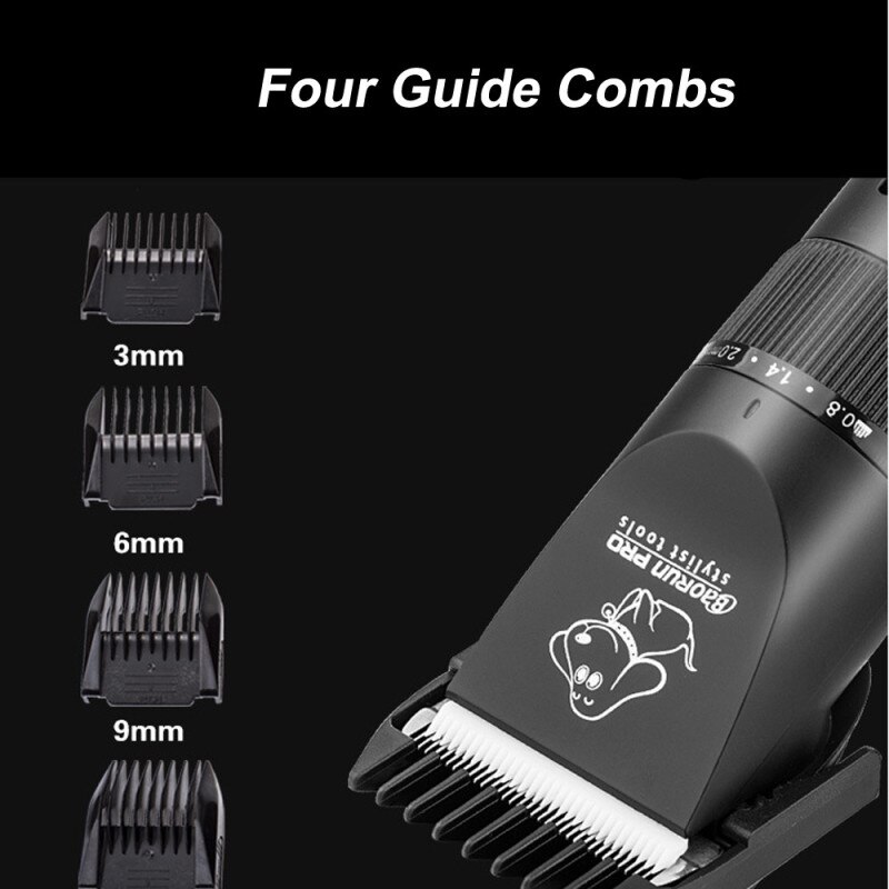Baorun Animal Clipper For Dog Cat Cutter Trimmer For Dogs Grooming Electric Hair Cutting Machine With Long Wire # 213650