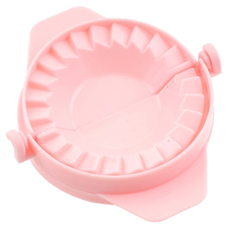 Kitchen manual dumpling maker food grade plastic pinch dumpling holder household dumpling mold Cutter kitchen accessories: pink