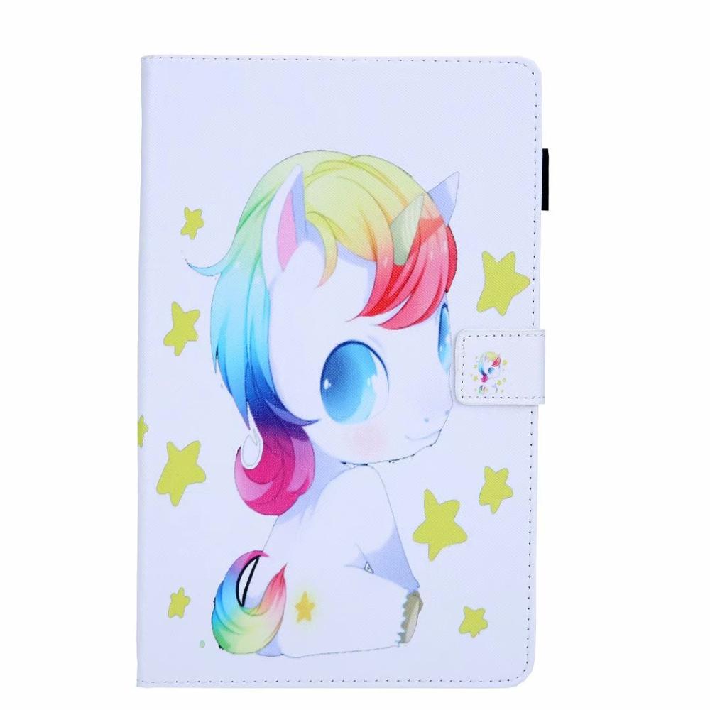 Unicorn Cute Leather Case For Samsung Tab A 8.0 SM-T290 SM-T295 Tablet Cover For Galaxy Tab A 8.0 Case Fundas: du jiao bao bao