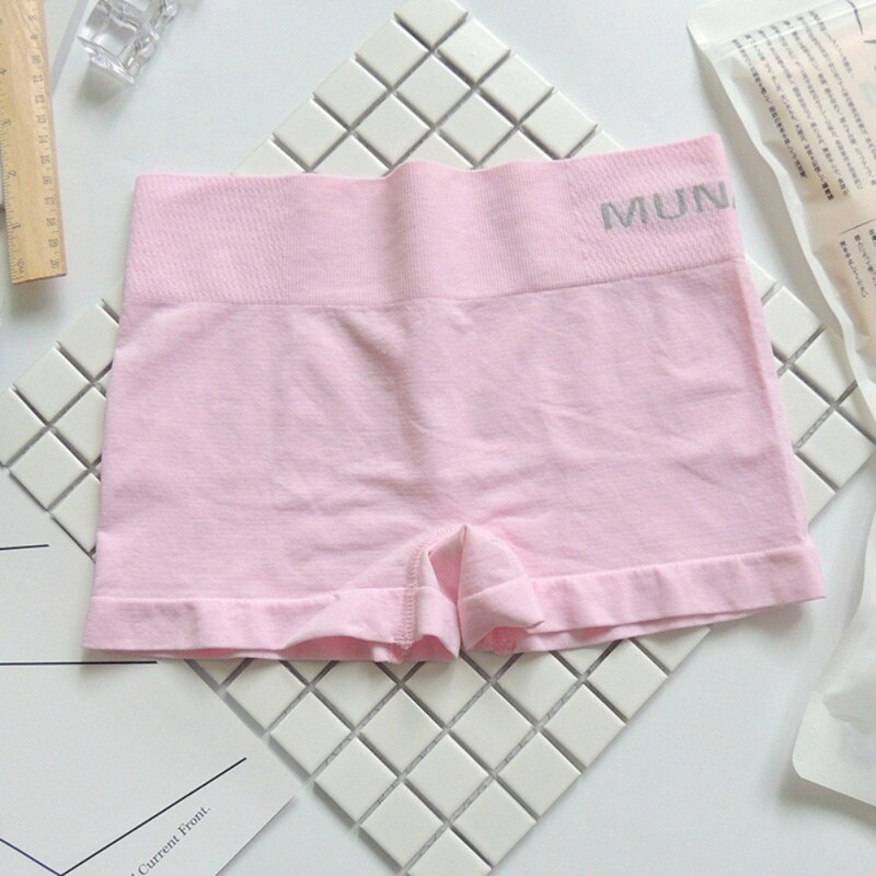 High Elastic Seamless Women Safe Short Pants Tights for Women Safety Pants Under Shorts Women Leggin Shorts Style Boxer: Pink